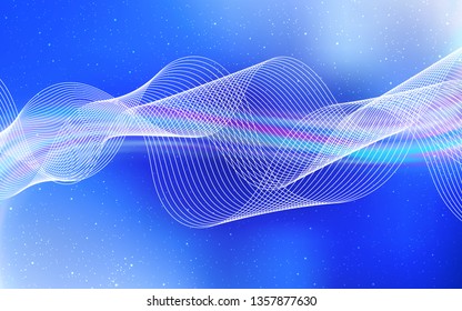 Light BLUE vector blurred bright pattern. Colorful abstract illustration with gradient. New way of your design.