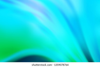 Light BLUE vector blurred bright pattern. Colorful illustration in abstract style with gradient. Elegant background for a brand book.