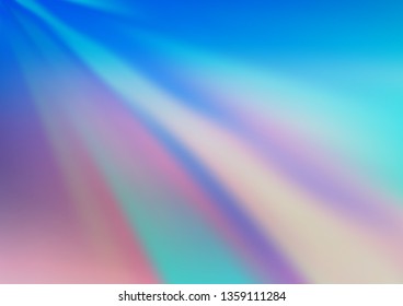 Light BLUE vector blurred bright pattern. Colorful abstract illustration with gradient. The template can be used for your brand book.