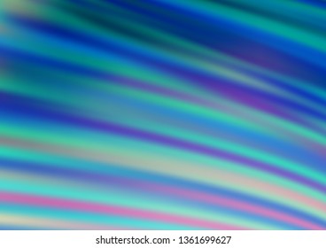 Light BLUE vector blurred bright template. Glitter abstract illustration with an elegant design. A completely new template for your design.