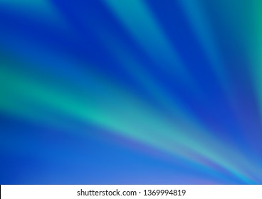 Light BLUE vector blurred bright background. A completely new color illustration in a bokeh style. A completely new template for your design.