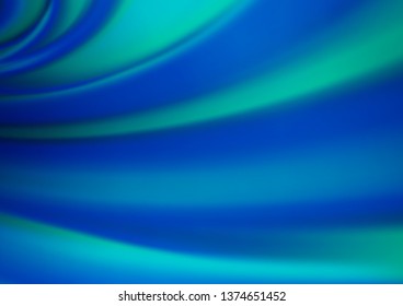 Light BLUE vector blurred bright template. A completely new color illustration in a bokeh style. The elegant pattern for brand book.