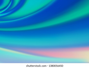 Light BLUE vector blurred bright template. A completely new color illustration in a bokeh style. The template for backgrounds of cell phones.