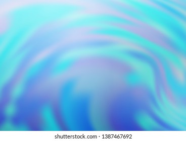 Light BLUE vector blurred bright template. Modern geometrical abstract illustration with gradient. The elegant pattern for brand book.