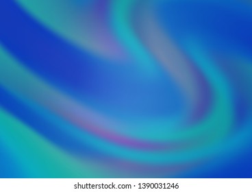 Light BLUE vector blurred bright template. A completely new color illustration in a bokeh style. A completely new template for your design.