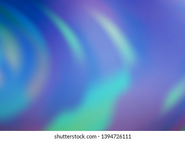 Light BLUE vector blurred bright pattern. A completely new color illustration in a bokeh style. Brand new style for your business design.
