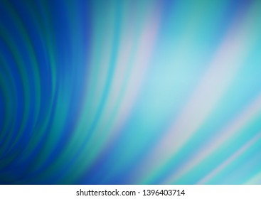 Light BLUE vector blurred bright background. A completely new color illustration in a bokeh style. A completely new template for your design.