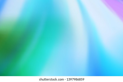 Light BLUE vector blurred bright pattern. Colorful abstract illustration with gradient. Background for a cell phone.