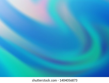 Light BLUE vector blurred bright template. An elegant bright illustration with gradient. The template can be used for your brand book.