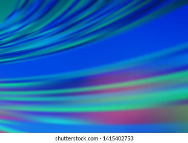 Light BLUE vector blurred bright template. A completely new color illustration in a bokeh style. Brand new style for your business design.