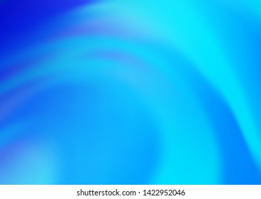 Light BLUE vector blurred bright pattern. A completely new color illustration in a bokeh style. A completely new design for your business.