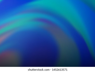 Light BLUE vector blurred bright template. Colorful illustration in abstract style with gradient. The background for your creative designs.