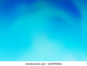 Light BLUE vector blurred bright template. A completely new color illustration in a bokeh style. A new texture for your design.