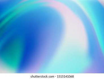 Light BLUE vector blurred bright template. An elegant bright illustration with gradient. A completely new template for your design.