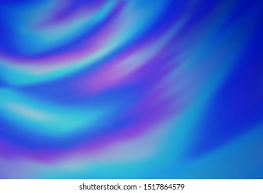Light BLUE vector blurred bright pattern. Colorful illustration in abstract style with gradient. Background for designs.