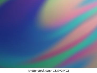Light BLUE vector blurred bright pattern. Glitter abstract illustration with an elegant design. The blurred design can be used for your web site.