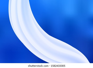 Light BLUE vector blurred bright template. Colorful illustration in abstract style with gradient. Elegant background for a brand book.