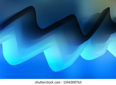 Light BLUE vector blurred bright template. Colorful abstract illustration with gradient. New design for your business.