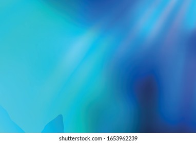 Planta brillante iluminada por vectores AZUL claro. Ilustración abstracta colorida con degradado. Diseño inteligente para su trabajo.