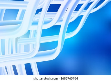 El vector claro AZUL difuminó el patrón brillante. Ilustración creativa en estilo de medio tono con degradado. Diseño inteligente para su trabajo.