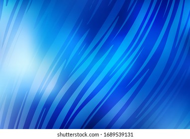 Planta brillante iluminada por vectores AZUL claro. Nueva ilustración de color en estilo borroso con degradado. El mejor diseño borroso para su negocio.