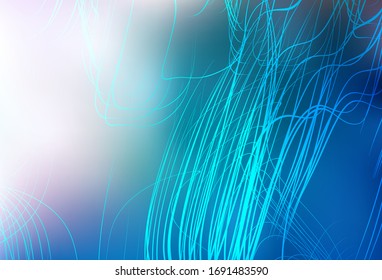 Light BLUE vector blurred bright pattern. New colored illustration in blur style with gradient. Background for designs.