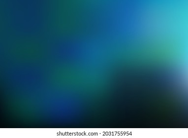 Planta luminosa de vector claro AZUL borrosa. Ilustración colorida en estilo abstracto con gradiente. Nuevo estilo para su diseño de negocio.