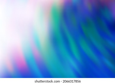 Planta luminosa de vector claro AZUL borrosa. Una elegante ilustración brillante con gradiente. Fondo para un teléfono móvil.