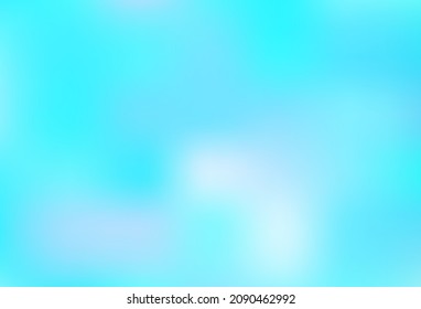 Light BLUE vector blurred bright template. A completely new color illustration in a bokeh style. Elegant cover for a brand book.