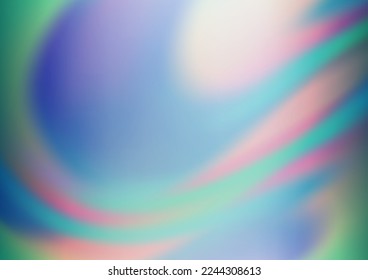 Vector AZUL claro borroso fondo brillante. Ilustración colorida de estilo borroso con gradiente. Nuevo estilo para su diseño de negocio.
