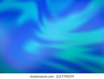 Light BLUE vector blurred bright template. Colorful illustration in abstract style with gradient. The blurred design can be used for your web site.
