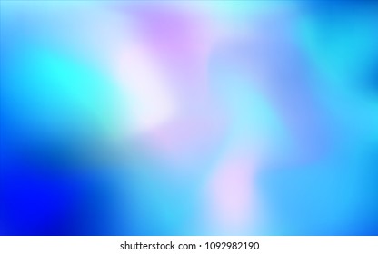Light BLUE vector blurred and colored pattern. Colorful abstract illustration with gradient. The blurred design can be used for your web site.