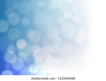 Light BLUE vector blurred and colored bokeh template. An elegant bright illustration with gradient. A completely new template for your design.