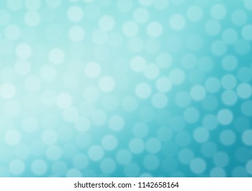 Light BLUE vector blurred and colored bokeh background. Creative illustration in halftone style with gradient. A completely new design for your business.
