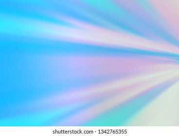Light BLUE vector blurred and colored template. Modern geometrical abstract illustration with gradient. The elegant pattern for brand book.