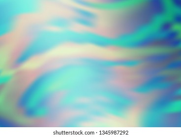Light BLUE vector blurred and colored template. Modern geometrical abstract illustration with gradient. The template can be used for your brand book.
