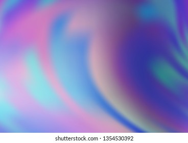 Light BLUE vector blurred and colored template. A completely new color illustration in a bokeh style. Brand new design for your business.
