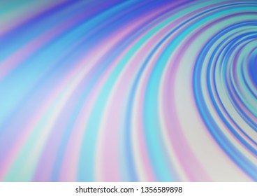 Light BLUE vector blurred and colored template. A completely new color illustration in a bokeh style. The template can be used for your brand book.