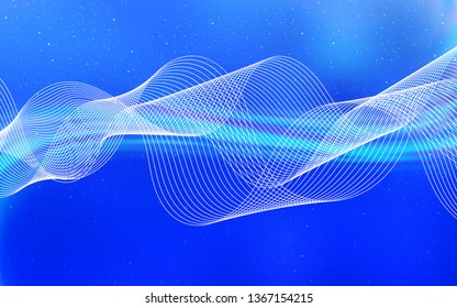 Light BLUE vector blurred and colored pattern. Creative illustration in halftone style with gradient. New style for your business design.