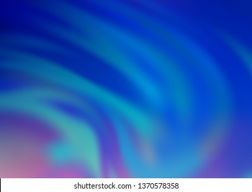 Light BLUE vector blurred and colored template. Colorful illustration in abstract style with gradient. The template for backgrounds of cell phones.