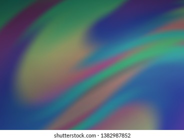 Light BLUE vector blurred and colored template. Modern geometrical abstract illustration with gradient. The template can be used for your brand book.