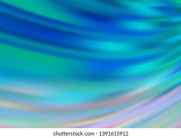 Light BLUE vector blurred and colored template. Glitter abstract illustration with an elegant design. The template for backgrounds of cell phones.