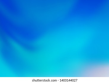 Light BLUE vector blurred and colored background. Colorful illustration in abstract style with gradient. The blurred design can be used for your web site.