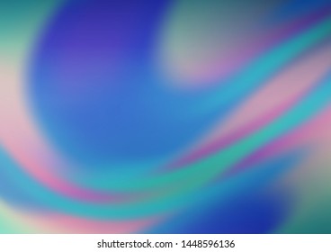 Light BLUE vector blurred and colored background. Creative illustration in halftone style with gradient. The template for backgrounds of cell phones.