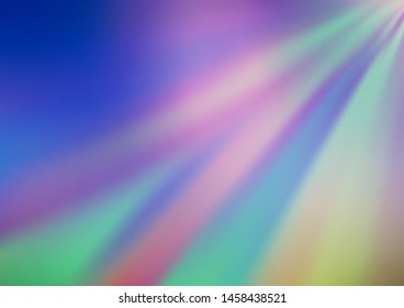 Light BLUE vector blurred and colored template. A completely new color illustration in a bokeh style. Brand new style for your business design.