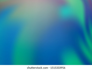 Light BLUE vector blurred and colored template. Creative illustration in halftone style with gradient. Brand new style for your business design.