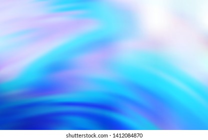 Light BLUE vector blurred pattern. Glitter abstract illustration with gradient design. New way of your design.