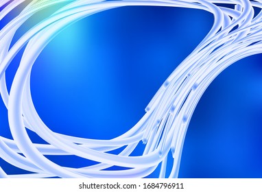 Light BLUE vector blurred pattern. A completely new colored illustration in blur style. Background for a cell phone.