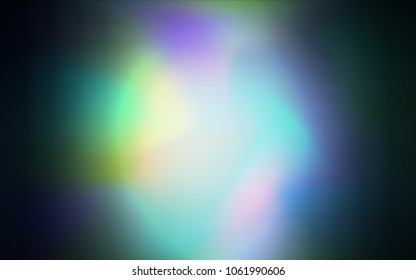 Light BLUE vector blurred shine abstract cover. A completely new color illustration in a vague style. Brand-new style for your business design.