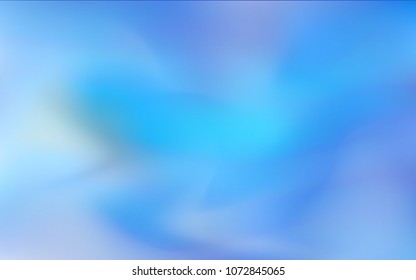 Light BLUE vector blurred shine abstract cover. A vague abstract illustration with gradient. The textured pattern can be used for background.